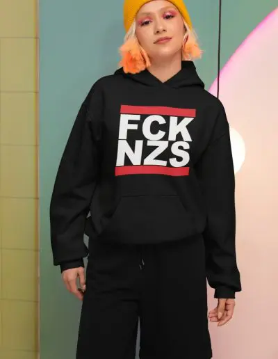 FCK NZS Fuck Nazis Antifa Hoodie