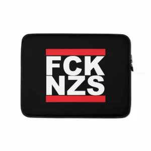 FCK NZS Fuck Nazis Laptop Sleeve