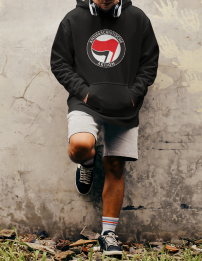 Antifa Antifaschistische Aktion Flag Unisex Hoodie