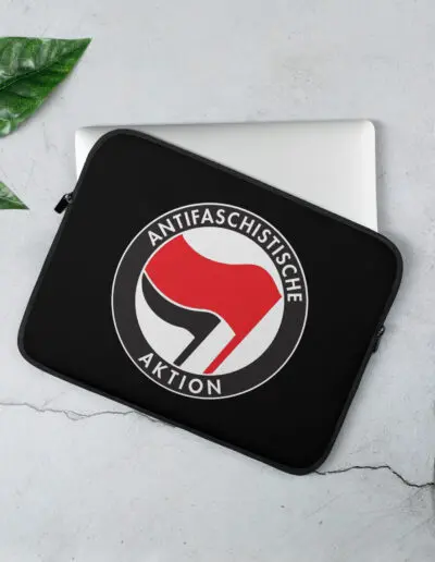 Antifa Antifaschistische Aktion Flag Laptop Sleeve