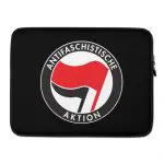 Antifa Antifaschistische Aktion Flag Laptop Sleeve