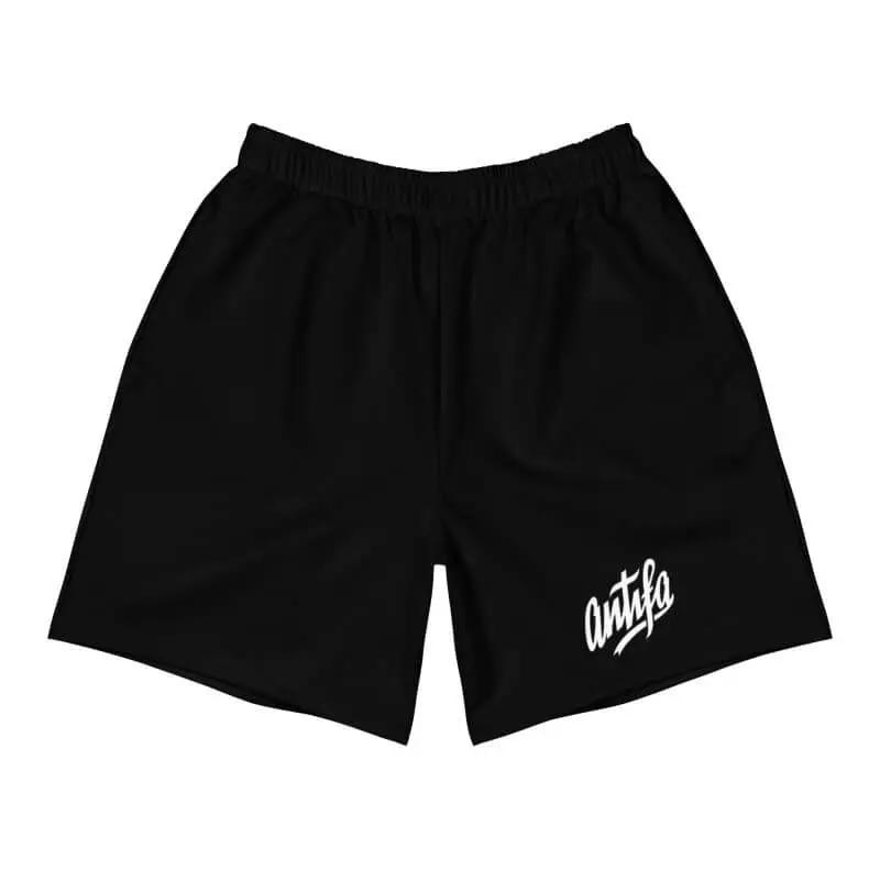 Antifa Black Men's Long Shorts