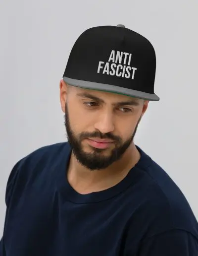 Anti-Fascist Flat Bill Cap