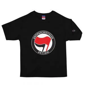 Antifa Antifaschistische Aktion Flag Men's Champion T-Shirt