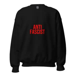 Anti-Fascist Red Unisex Sweatshirt