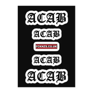 ACAB Sticker Sheet