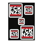 FCK NZS Fuck Nazis Sticker Sheet