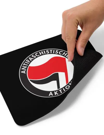 Antifa Antifaschistische Aktion Flag Mouse Pad