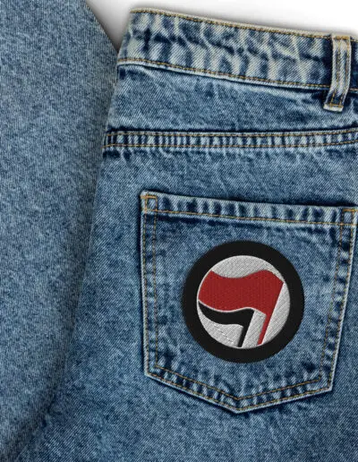 Antifa Antifaschistische Aktion Flag Embroidered Patches