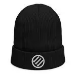 Antifa Iron Front 3 Arrows Organic Ribbed Beanie