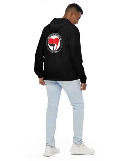 Antifa Antifaschistische Aktion Flag Men’s Windbreaker