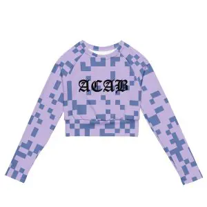 ACAB All Cops Are Bastards Recycled Long-sleeve Crop Top