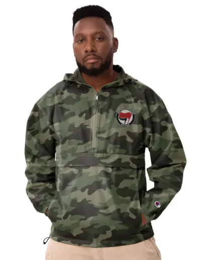 Antifa Antifaschistische Aktion Flag Champion Jacket