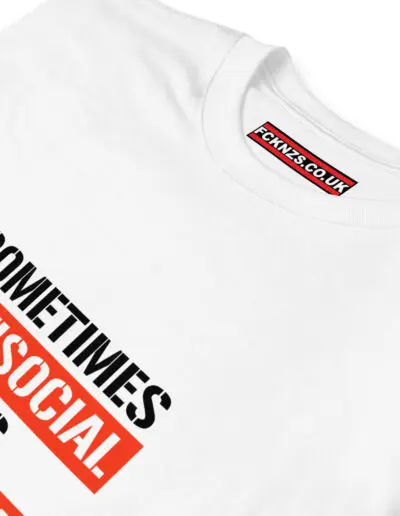 Sometimes Antisocial Always Antifascist Unisex T-Shirt