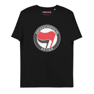 Antifa Antifaschistische Aktion Flag Unisex Organic Cotton T-shirt