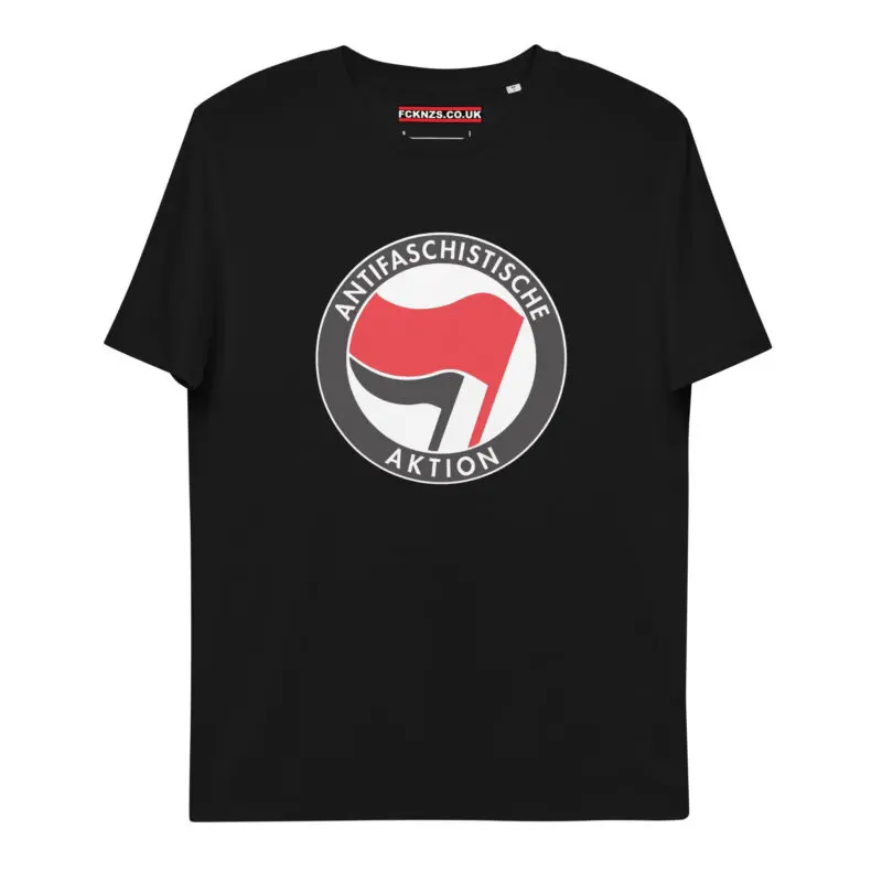 Antifa Antifaschistische Aktion Flag Unisex Organic Cotton T-shirt