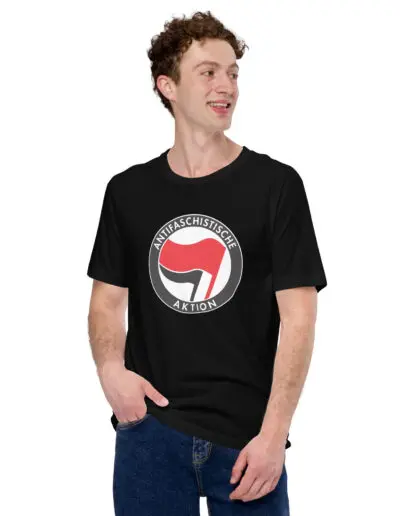 Antifa Antifaschistische Aktion Flag Unisex T-Shirt