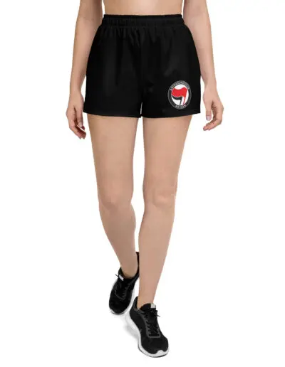 Antifa Antifaschistische Aktion Flag Women's Recycled Shorts