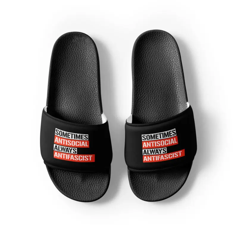 Sometimes Antisocial Always Antifascist Men’s Slides