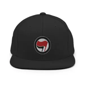 Antifa Antifaschistische Aktion Flag Snapback Hat