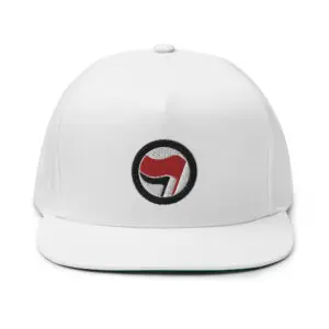 Antifa Antifaschistische Aktion Flag Flat Bill Cap