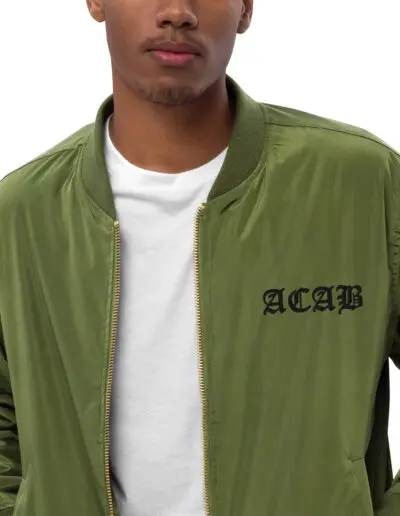 ACAB All Cops Are Bastards Premium Recycled Bomber Jacket