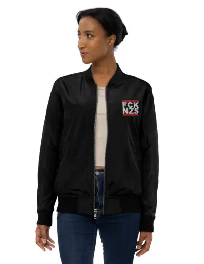 FCK NZS Antifascist Premium Recycled Bomber Jacket