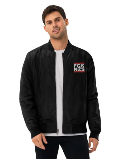 FCK NZS Antifascist Premium Recycled Bomber Jacket