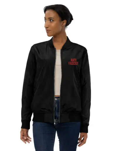 Anti-Fascist Premium Recycled Bomber Jacket