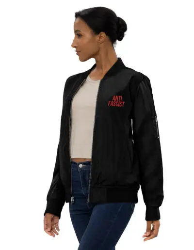 Anti-Fascist Premium Recycled Bomber Jacket