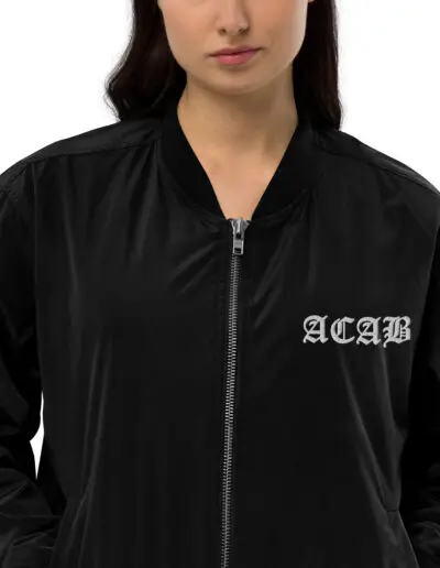 ACAB All Cops Are Bastards Premium Recycled Bomber Jacket