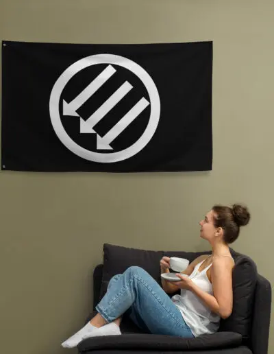 Antifa Iron Front 3 Arrows Flag