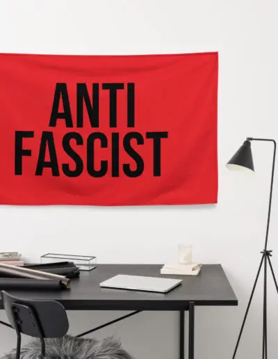 Anti-Fascist Antifa Red Flag