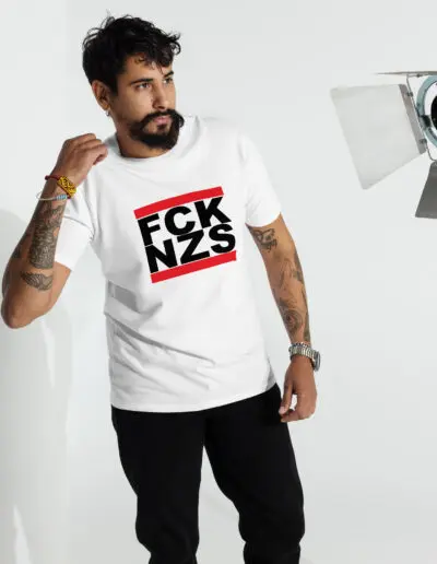 FCK NZS Black Men’s Premium Heavyweight T-shirt