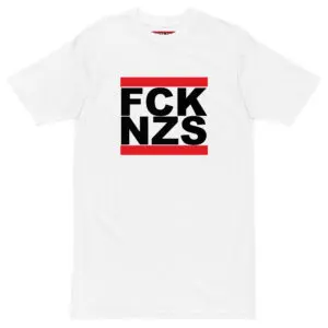 FCK NZS Black Men’s Premium Heavyweight T-shirt