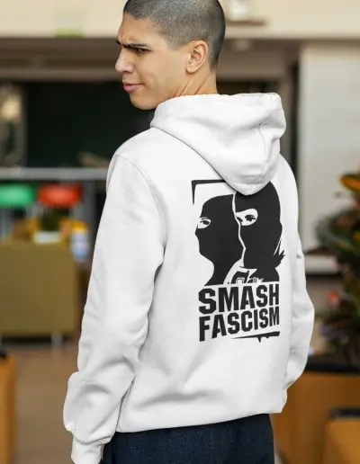 Smash Fascism Unisex Heavy Blend Zip Hoodie