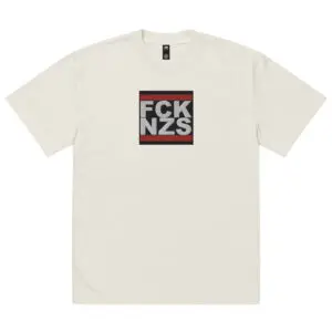 FCK NZS Antifascist Oversized Faded t-shirt