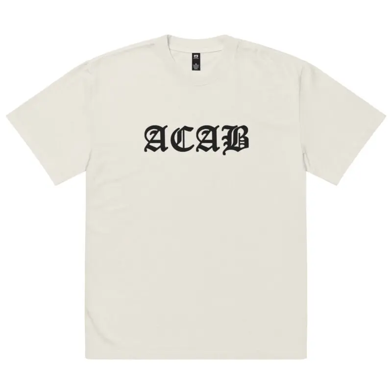 ACAB All Cops Are Bastards Oversized Faded T-shirt