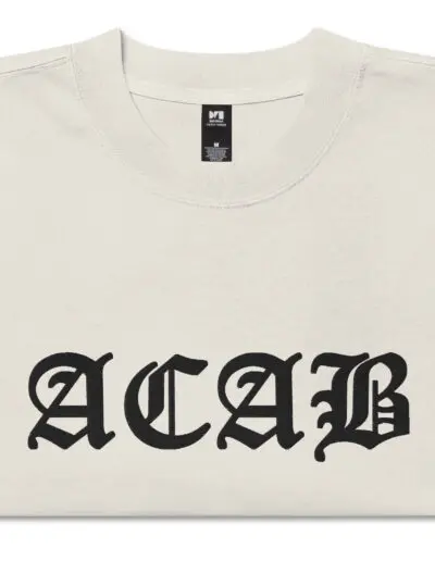 ACAB All Cops Are Bastards Oversized Faded T-shirt