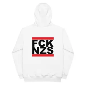 FCK NZS White Premium Eco Hoodie