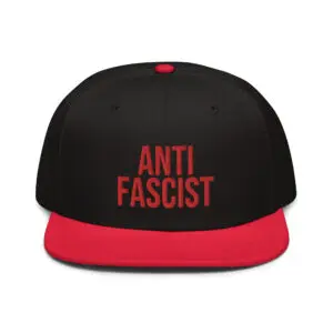 Anti-Fascist Antifa Red Snapback Hat