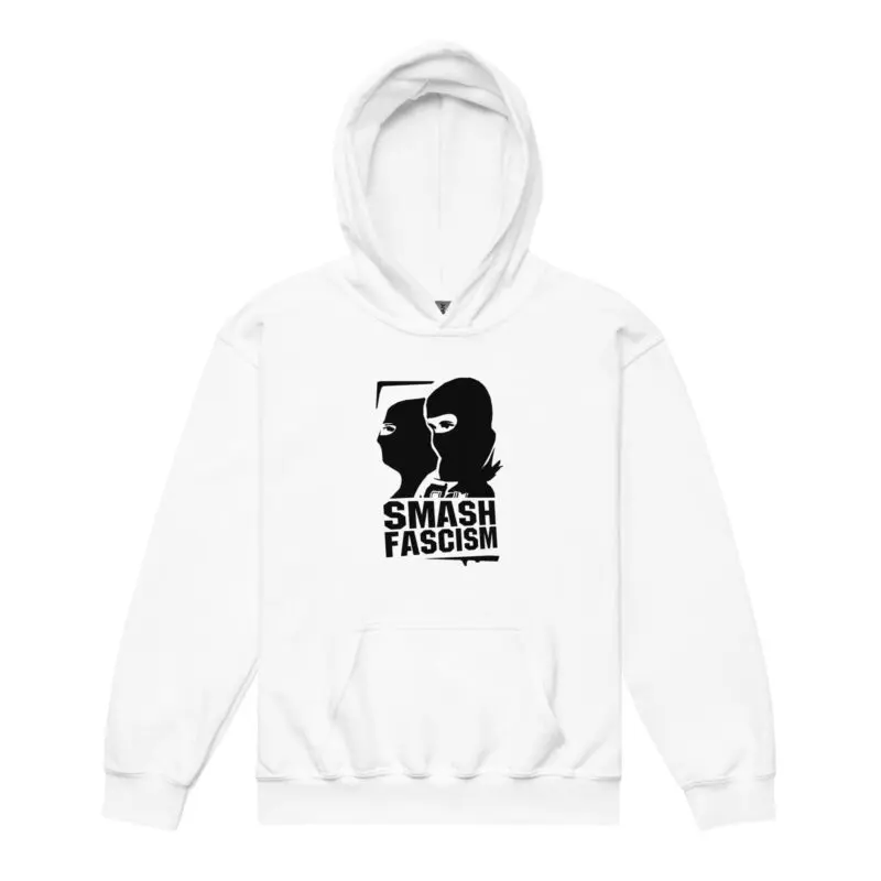 Smash Fascism Antifa Kids Heavy Blend Hoodie