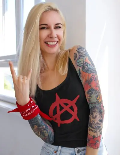 Anarchy Red Anarchist Symbol Unisex Tank Top Vest