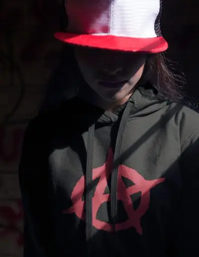 Anarchy Red Anarchist Symbol Unisex Hoodie