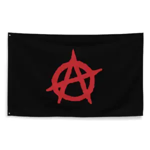 Anarchy Red Anarchist Symbol Flag