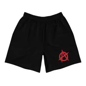 Anarchy Red Anarchist Symbol Men's Recycled Shorts