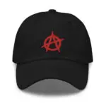 Anarchy Red Anarchist Symbol Dad Hat