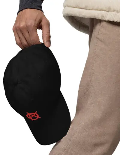 Anarchy Red Anarchist Symbol Dad Hat