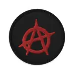 Anarchy Red Anarchist Symbol Embroidered Patch