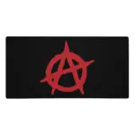 Anarchy Red Anarchist Symbol Gaming Mouse Pad